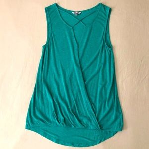 Naked Zebra Sleeveless Wrap Top